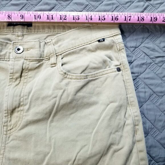 Nautica Jeans Mens 33x30 Brown Slim Fit Stretch Medium Wash Denim Button Zip - Picture 8 of 11